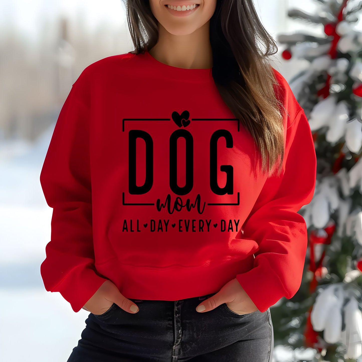 DOG MOM Unisex Premium Sweatshirt