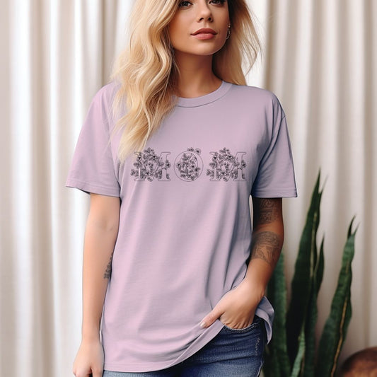 Mother floral Shirt, Comfort Colors, Trendy Mama Tshirt, Mom Life Tee, Oversized Graphic Mom T-shirt, Motherhood T Shirt, Cool Mom Club